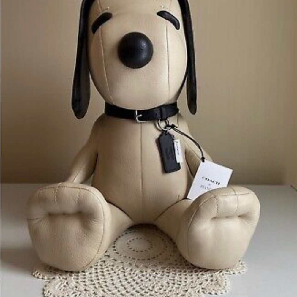 NWT Coach x Peanuts Snoopy Collectible Signature Plush Doll